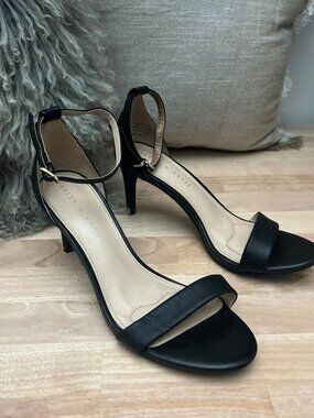 Kelly & Katie “Kirstie” Womens Black 3” Strappy Heels